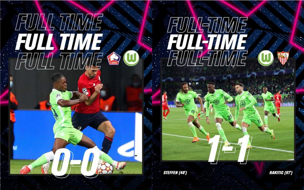 包含沃尔夫斯堡战平实力相当，平局收场的词条